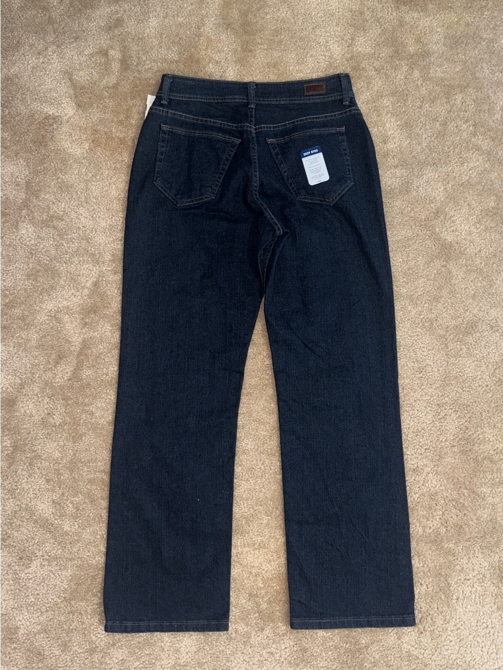 NWT Riders by Lee Deep Dyed Dark Wash Relaxed Straight Jeans - 10P